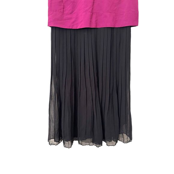 BANANA REPUBLIC Pleated Cap Sleeve‎ Midi Dress Sz4 - Picture 3 of 5